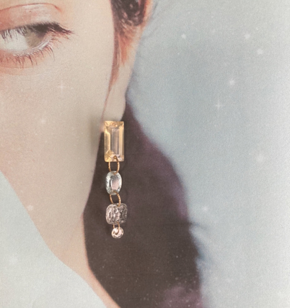 Prana gem drops ✴︎シトリン ✴︎アクアマリン✴︎ジルコニア✴︎k14gf ピアス 14枚目の画像