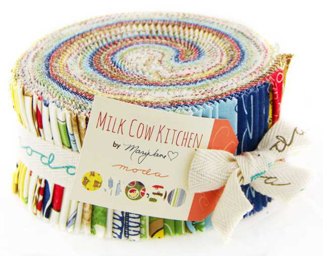 「Milk Cow Kitchen」 ジェリーロール カットクロス moda 生地 Mary Jane