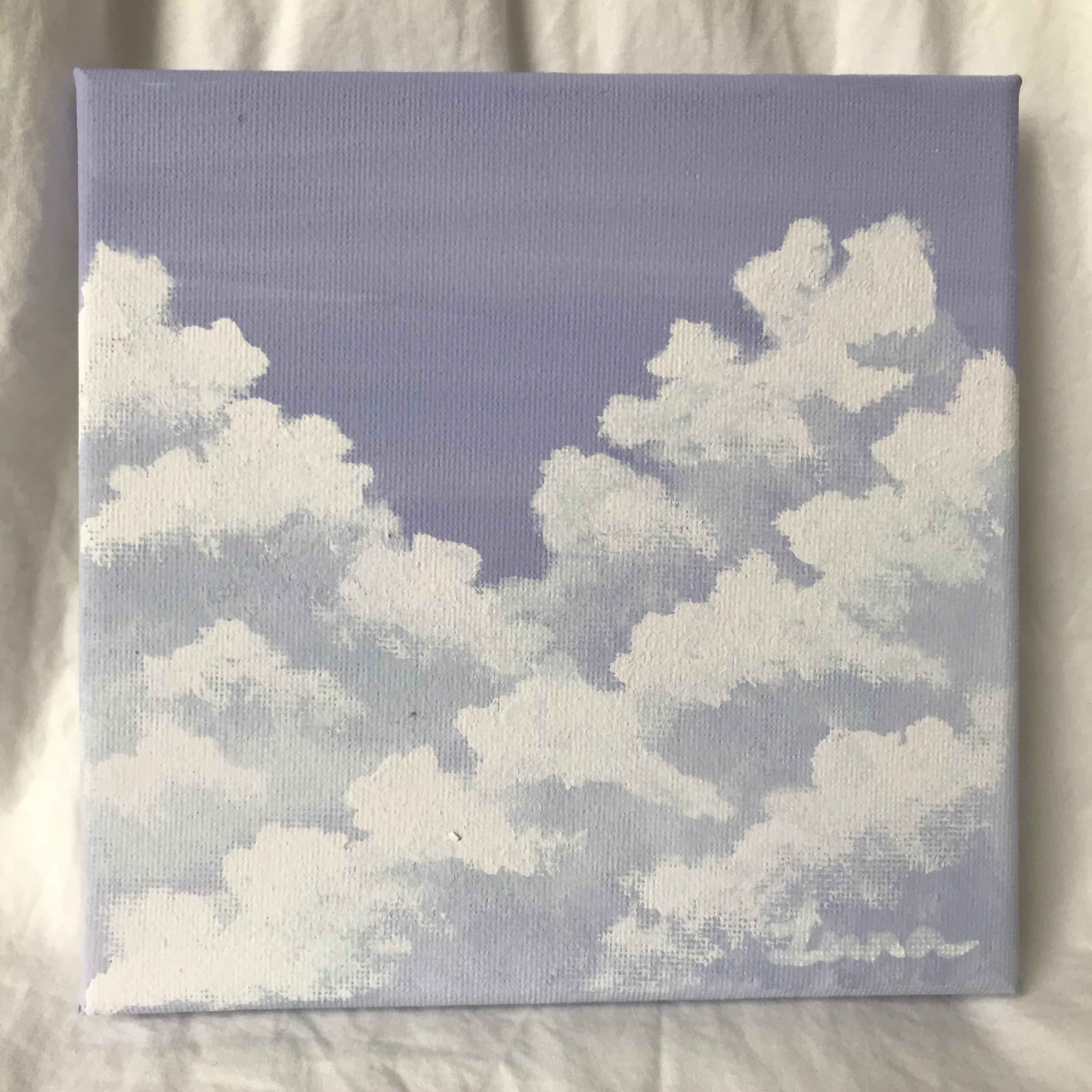 送料無料》むらさきの雲の絵 【原画・アクリル画】 絵画 LUNA 通販