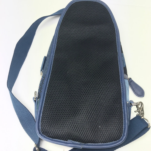 絣のパッチワーク大きながま口丸ショルダー (*´꒳`*)ショルダー紐とチャーム付 0_4de3920d0a0cfc25a91e5a80a6f4