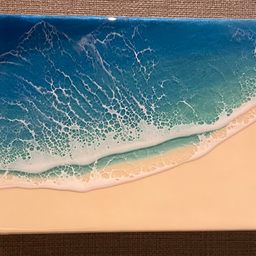 27㎝　原画　絵画　レジンアート　海　オーシャン　沖縄　ハワイ　アクリル画 絵画 原画 アクリル画 レジンアート 宮古島 海 ハワイ 沖縄
