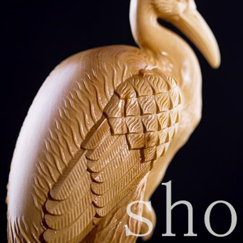 新品』『鳥 』 東洋彫刻 天然木 置物 高級木彫り 木造 細密彫刻 置物