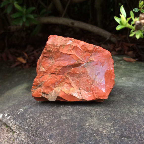 リアル佐渡赤玉石 新潟県赤玉地区産出 レッドジャスパー原石 デンドリティックあり 4枚目の画像