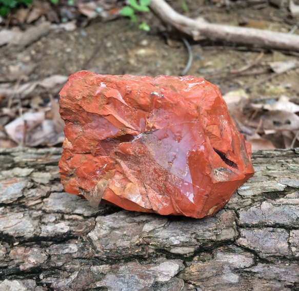 リアル佐渡赤玉石 新潟県赤玉地区産出 レッドジャスパー原石 デンドリティックあり 11枚目の画像