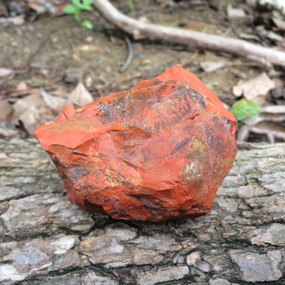リアル佐渡赤玉石 新潟県赤玉地区産出 レッドジャスパー原石 デンドリティックあり 12枚目の画像