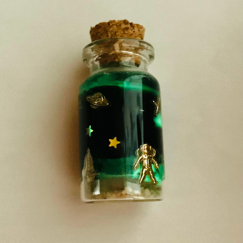 暗闇で光る宇宙空間 ガラスボトル その他置物 夏R＆O 通販 14298173