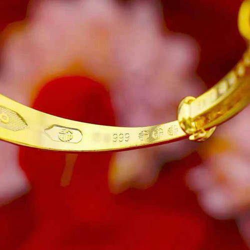 24K金カスミソウブレスレットレディースブレスレット