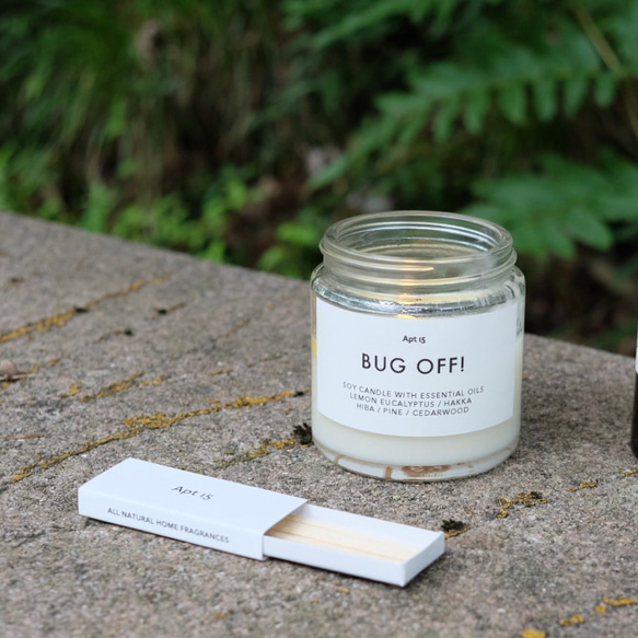 ＜SALE＞　BUG OFF! SOY CANDLE　虫除けキャンドル 1枚目の画像