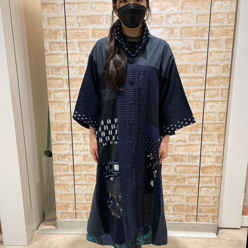 久留米絣ロングコート】一点物 スプリングコート aireen55 通販