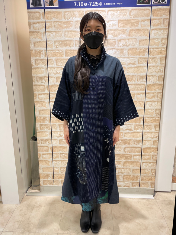 久留米絣ロングコート】一点物 スプリングコート aireen55 通販