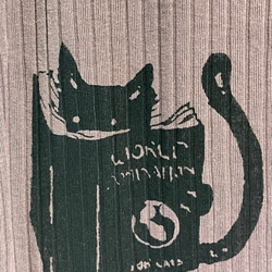 黒ネコ柄　レディース　カップ付タンクトップ 11枚目の画像