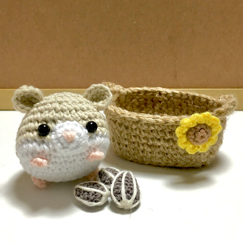 あみぐるみ クマ ひまわり装飾 テディベア ひまわりブーケ くま クマ ぬいぐるみ アーティ