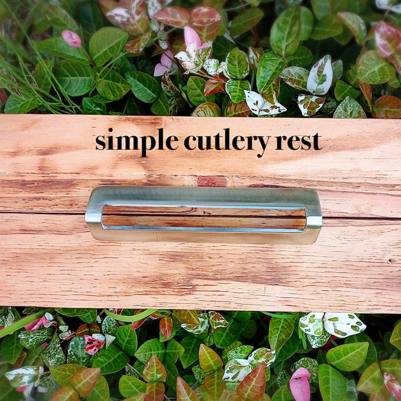 箸置き　3つ置き用　ステンレス製　～ Cutlery rest made of stainless steel～ 6枚目の画像