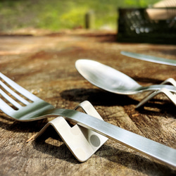 箸置き　水玉  ステンレス製　～Cutlery rest made of stainless steel～ 5枚目の画像