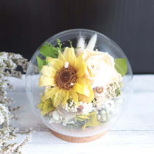 向日葵(ひまわり)の野花畑＊プリザーブドフラワー＊インテリア