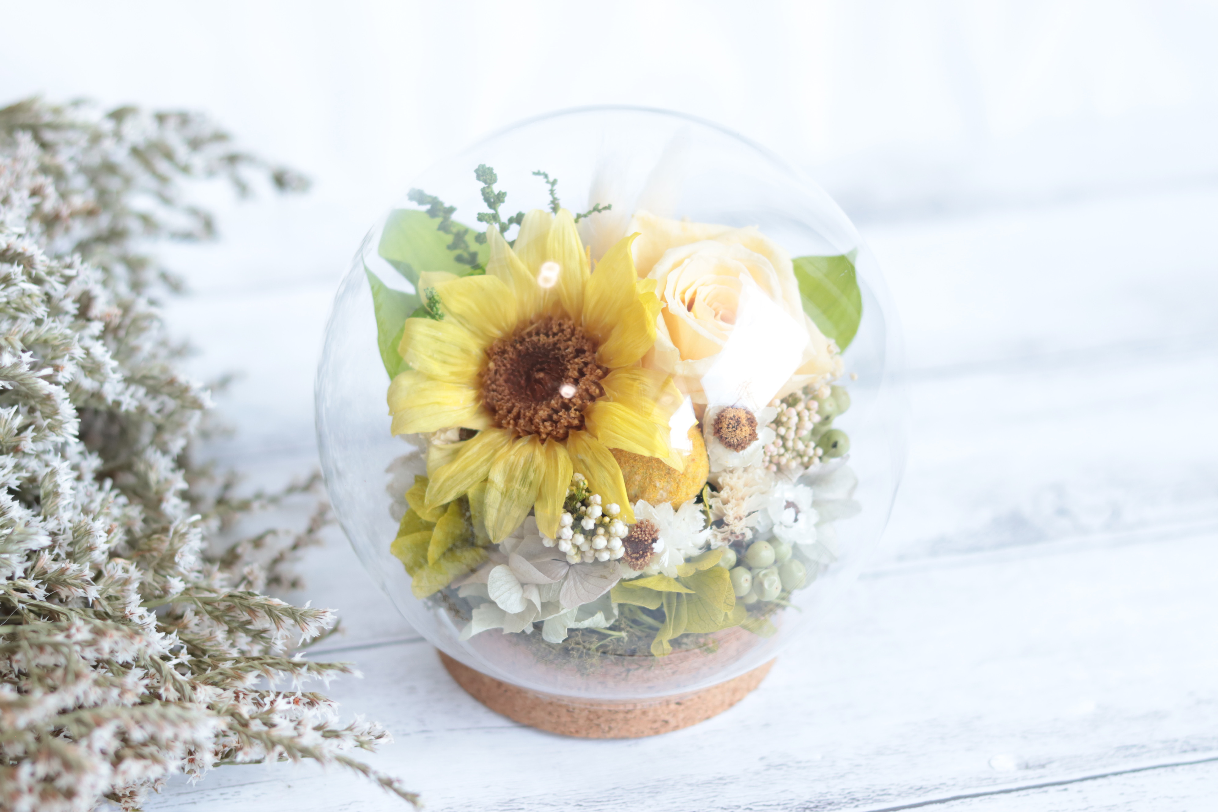 向日葵(ひまわり)の野花畑＊プリザーブドフラワー＊インテリアフラワー