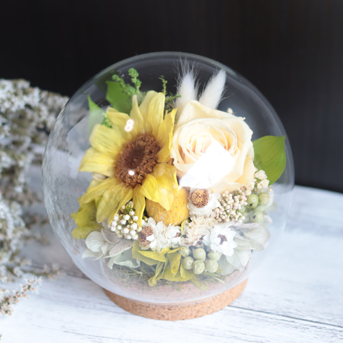 向日葵(ひまわり)の野花畑＊プリザーブドフラワー＊インテリア