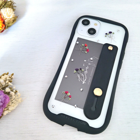 iPhoneケース　スマホケース　スマホベルト付き かすみ草ブーケのスマートフォンカバー 人気・おすすめ｜売れ筋商品・話題商品におすすめ コスパ重視 安心配送 スピーディーにお届け