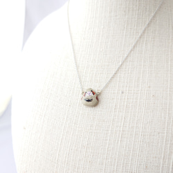 キンカチョウ漆ネックレス(sv) 6枚目の画像