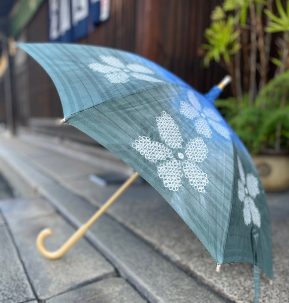 有松絞り　日傘 有松絞り日傘 〜鞠〜 傘・日傘 絞り染めしぼるん 通販 14299469