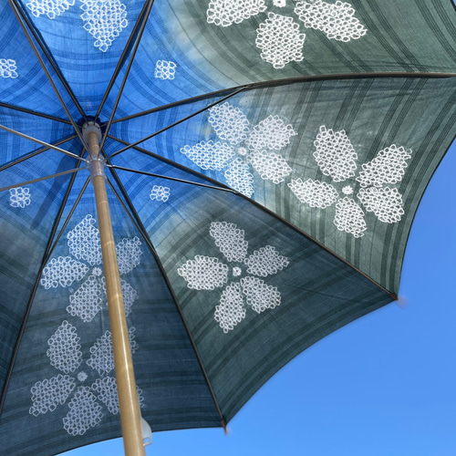 有松絞り日傘 〜三浦しぼり 花〜 傘・日傘 絞り染めしぼるん 通販