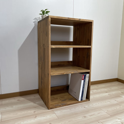 天然材を使用した古材風　本棚　マガジンラック 天然材を使用した古材風 本棚 マガジンラック 本棚・絵本棚・マガジン