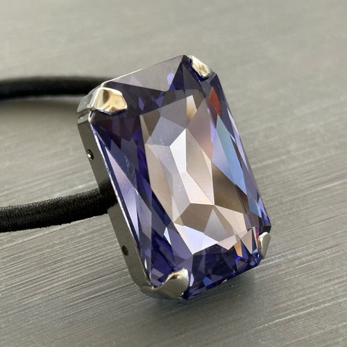 Creema限定 スワロフスキー®︎ Rectangle ヘアゴムorポニーフック