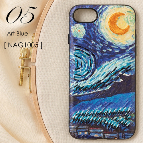 立体刺繍スマホケース iPhone PUレザー アート ジュビリー