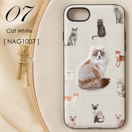 【新品】ateliermoppyアトリエモッピー　ネコスマホカバー ねこズ（クリア） / atelier moppy ( mopimopiko )のソフト