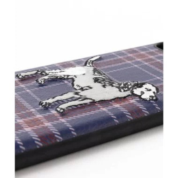 立体刺繍スマホケース iPhone PUレザー 犬 ドッグ ジュビリー jbiphcaseemb-TAM362 2枚目の画像