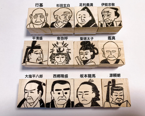 消しゴムはんこの作り方練習BOX「はんけし先生」8種：Hankeshi