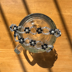 ✿✿復古鍍黑珍珠花花頸鏈✿✿ 第3張的照片