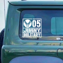 MILITARY JIMNY ジムニー　エアフォース転写ステッカー 3枚目の画像