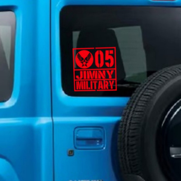 MILITARY JIMNY ジムニー　エアフォース転写ステッカー 5枚目の画像