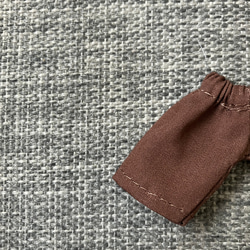 オビツ11 cottonのハーフパンツ　brown 4枚目の画像