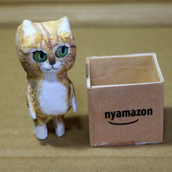 nyamzon箱と猫シリーズ　2　チャトラ 4枚目の画像