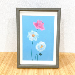 花 ポスター 北欧 風景 イラスト アート 和紙 自然 風景 インテリア