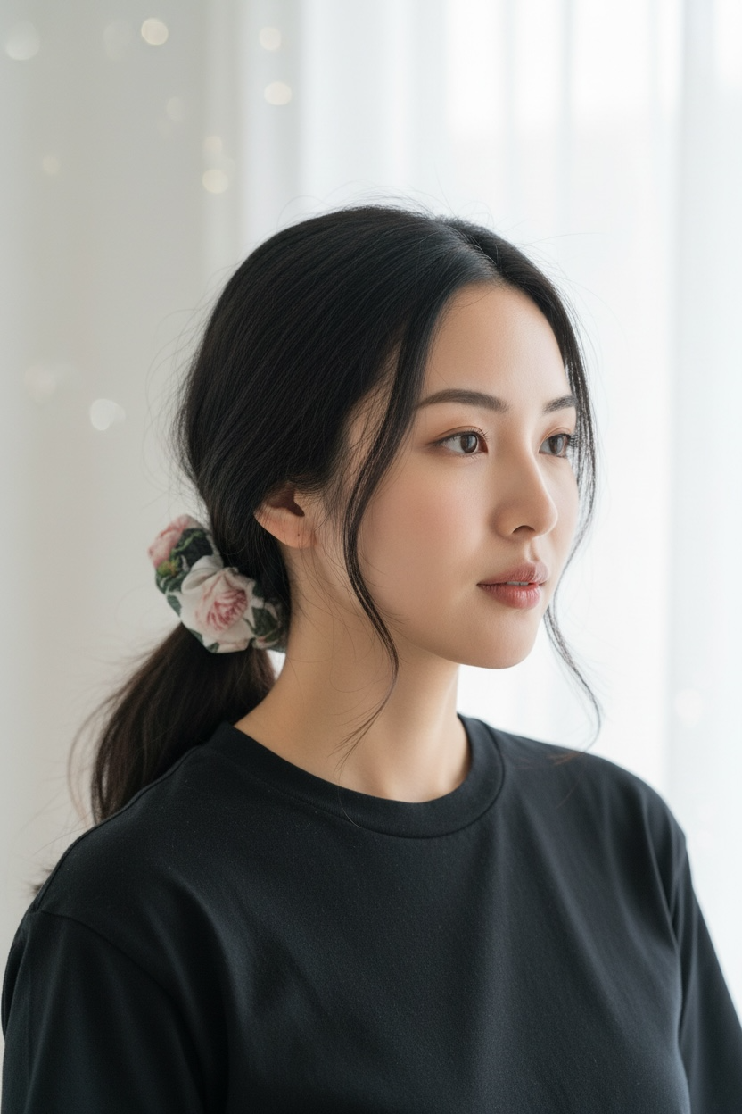 【受注生産】ガーデンの薔薇のシュシュ3色セット
