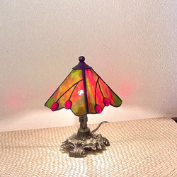 さくらんぼのランプ　ステンドグラス 1枚目の画像
