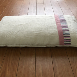 真菰と麻（ヘンプ100%）の枕 高さ低め ピンク⭐︎優 約6cm 3枚目の画像