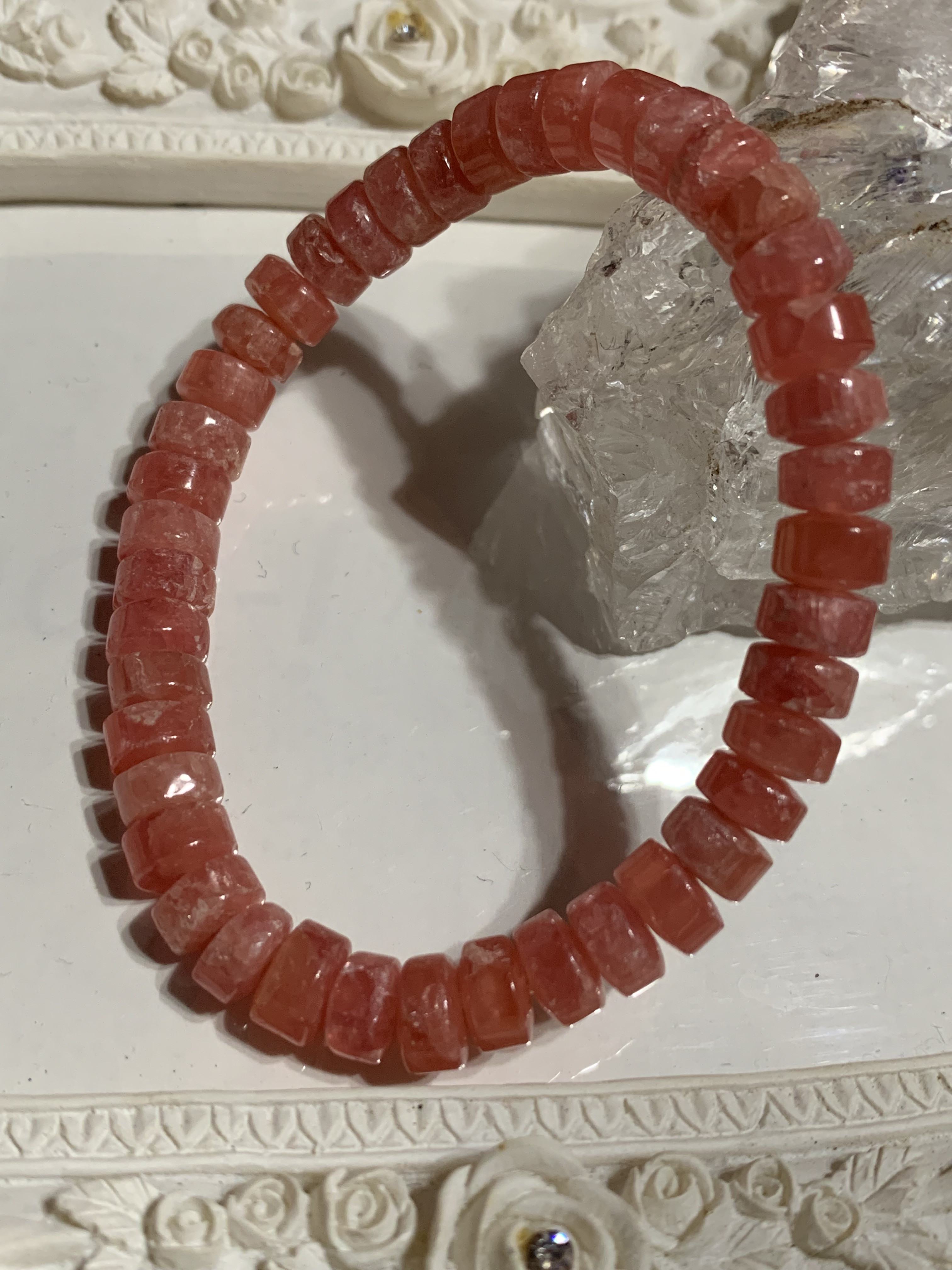 ラスト1点です。アルゼンチン産　最上級インカローズのブレスレット