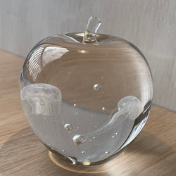 リンゴの海のオキクラゲ ガラスオブジェ 07 その他置物 NOBE GLASS