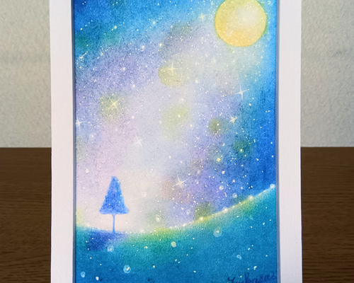 パステルアート 星空のシャワー パステル画原画 絵画 T's Arts