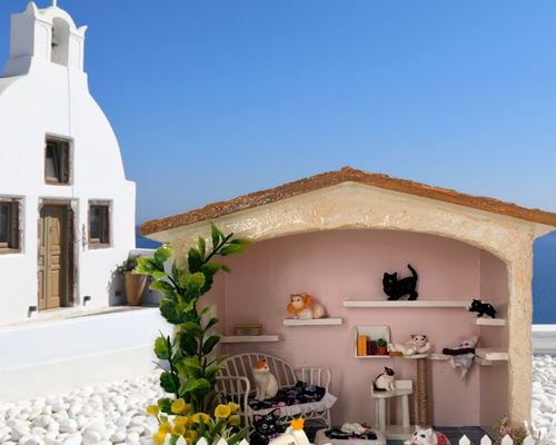 ミニチュアハウス【ネコちゃんのお家】vol.04 その他インテリア雑貨