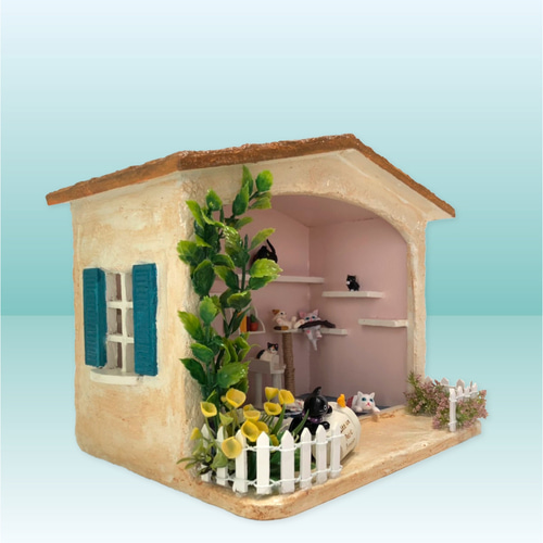 ミニチュアハウス【ネコちゃんのお家】vol.04 その他インテリア雑貨