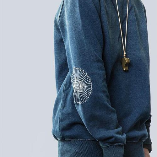 アメカジ 藍染 天然藍 綿 スウェット インディゴ 着やすい ビンテージ