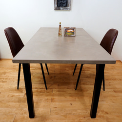 フランス産モルタルのテーブル【中サイズ　幅150～160cm】 モールテックス 4枚目の画像
