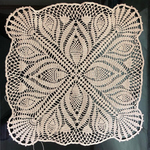 ハンドメイド レース編み ドイリー No.20