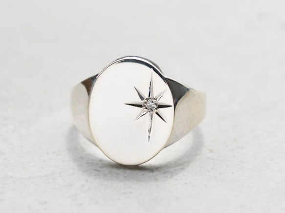 指輪・リング Logo Engraved Star Ring #7411 Engraved Star Ring - Etsy