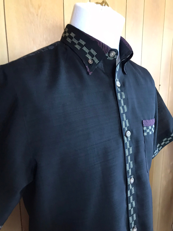 **star**men's MINSAH かりゆしウェアＬサイズ　ミンサー star**men's MINSAH かりゆしウェアLサイズ ミンサー star様